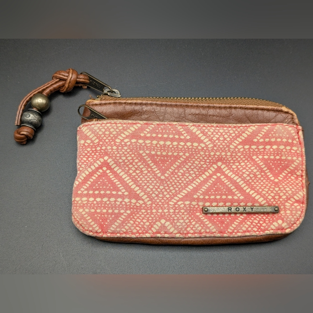 Roxy Pink and Brown Geometric Key & ID Holder